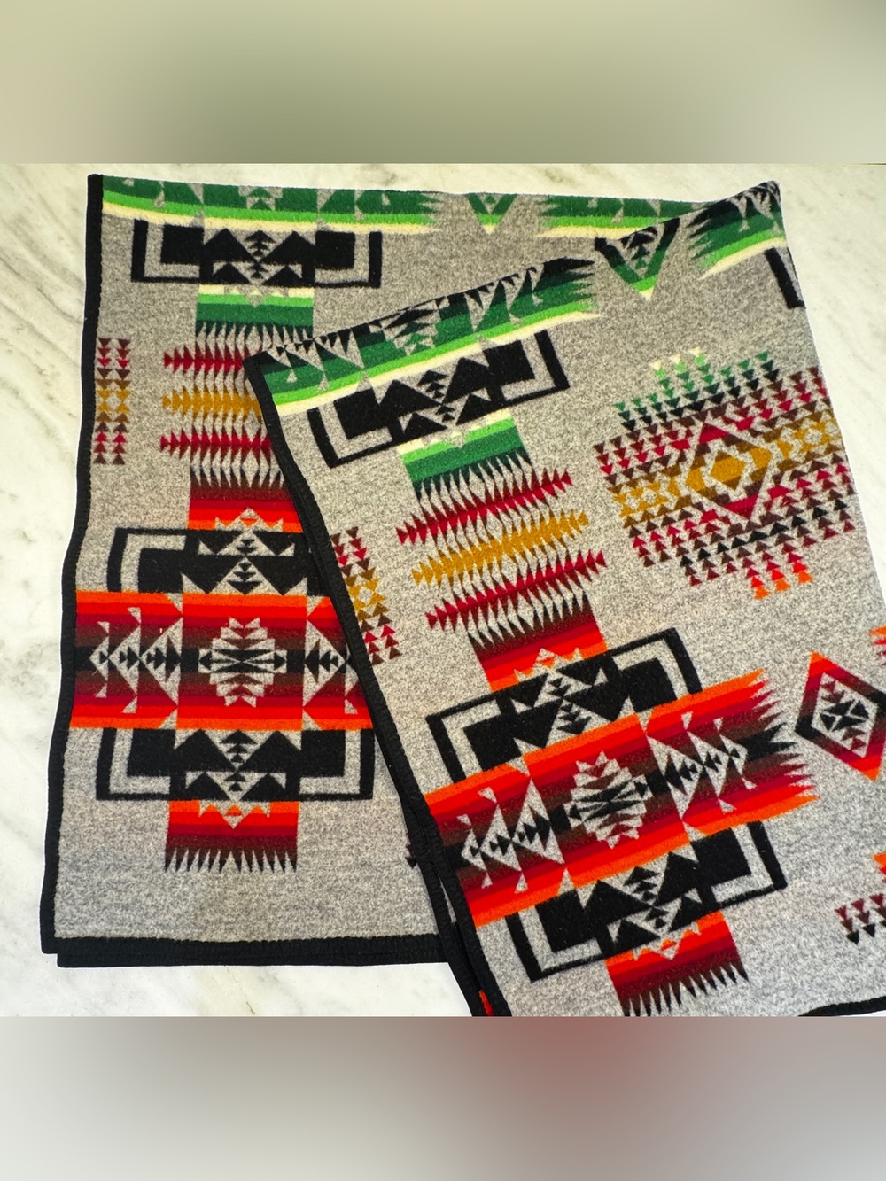 Vintage Pendleton Beaver State Wool Blend Blanket Native 71” x 59”